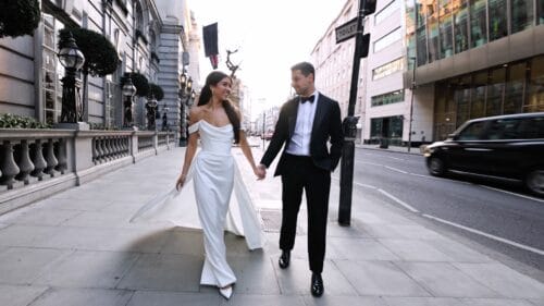 Beautiful Jewish Wedding at Rosewood London, Stunning Bridal Dress by Vivienne Westwood®